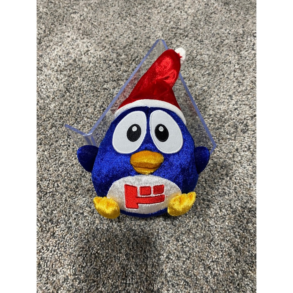 Don Quijote Donpen Penguin Plush Santa Hat Christmas Mascot Blue